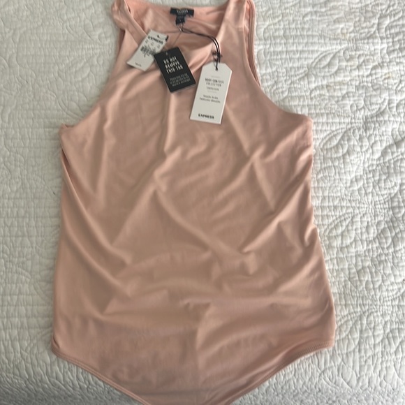 Express compression body contour high neck thong bodysuit - Picture 3 of 4